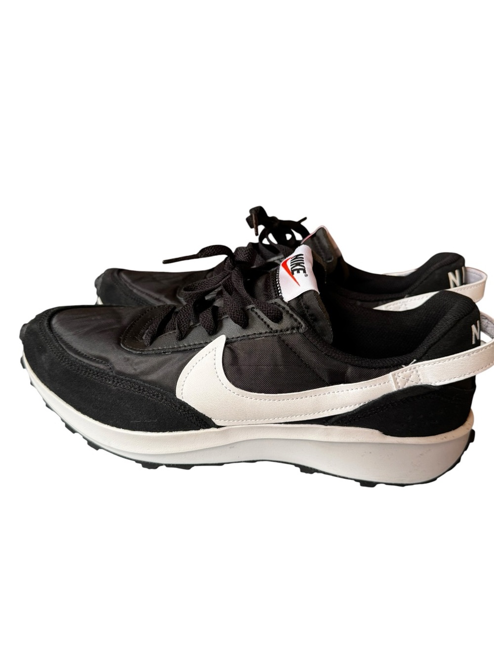 Nike Waffle Debut Black White Sneakers Style DHS9522-001 Size 10